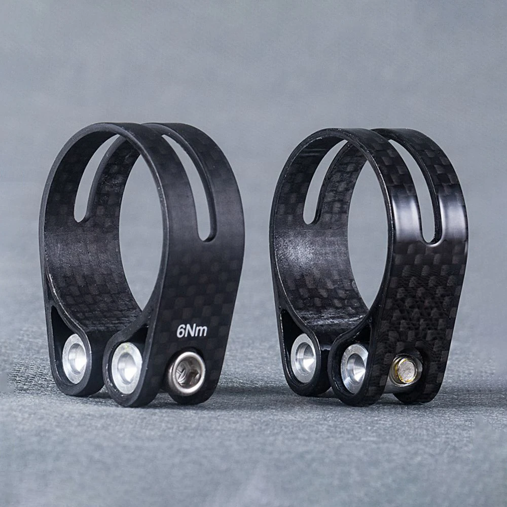 Lightweight 14g Carbon Fiber Seatpost Clamps Bicycle Seat Tube Clamp 31.8/34.9mm Fit Seatpost 27.2/30.8/30.9/31.6mm
Lightweight 14g Carbon Fiber Seatpost Clamps Bicycle Seat Tube Clamp 31.8/34.9mm Fit Seatpost 27.2/30.8/30.9/31.6mm