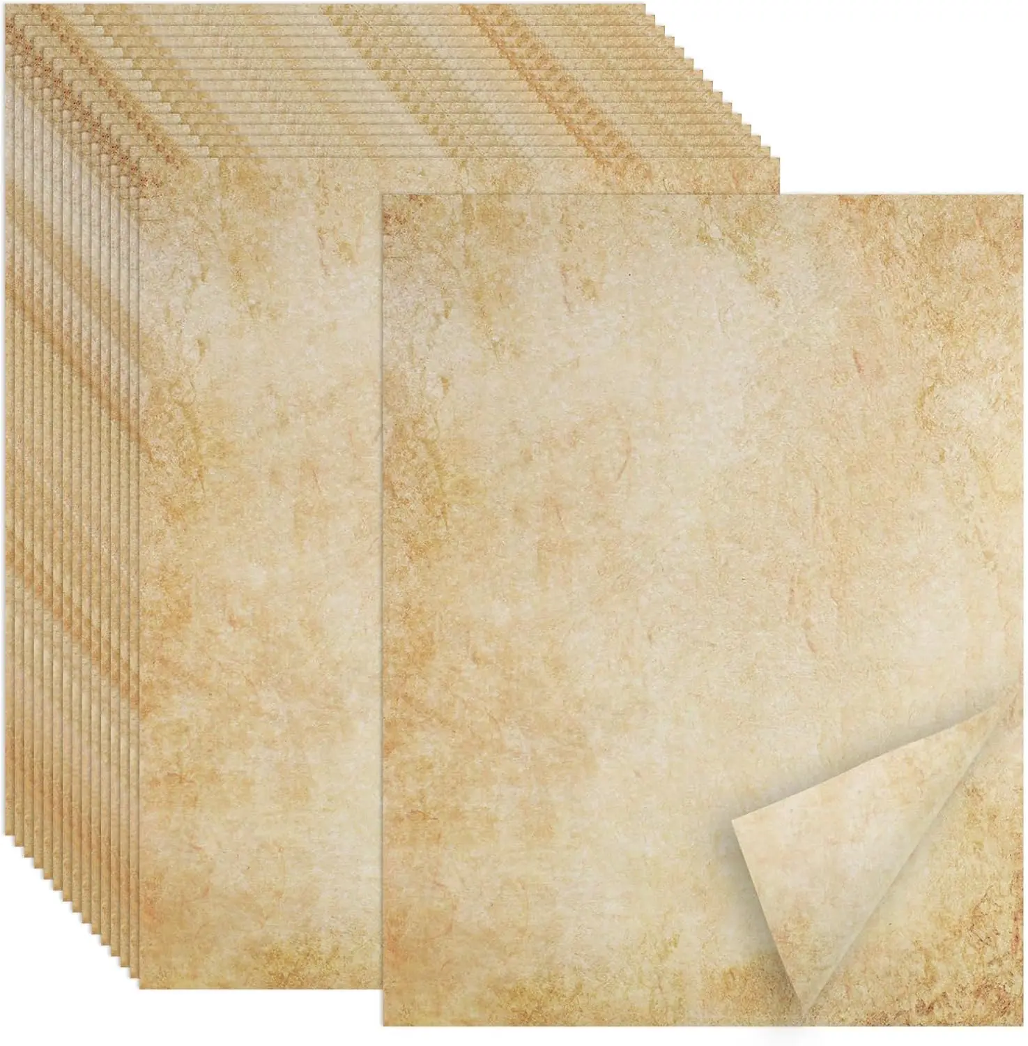 70 PCS Antique Parchment Paper 8.5x11 in for Writing, Printing, Invitations, Certificates
70 PCS Antique Parchment Paper 8.5x11 in for Writing, Printing, Invitations, Certificates