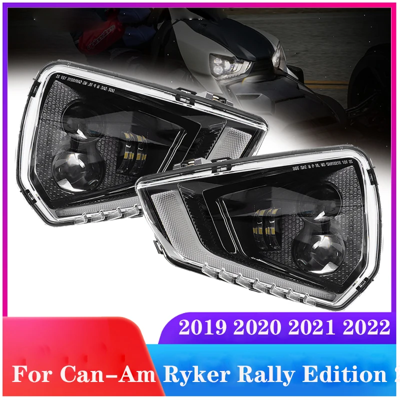 Motorcycle LED Headlight For Can-Am Ryker Rally Edition 2019 2020 2021 2022 Daytime Running Lamps Turn Signals Hi-Lo Beam DRL
Motorcycle LED Headlight For Can-Am Ryker Rally Edition 2019 2020 2021 2022 Daytime Running Lamps Turn Signals Hi-Lo Beam DRL