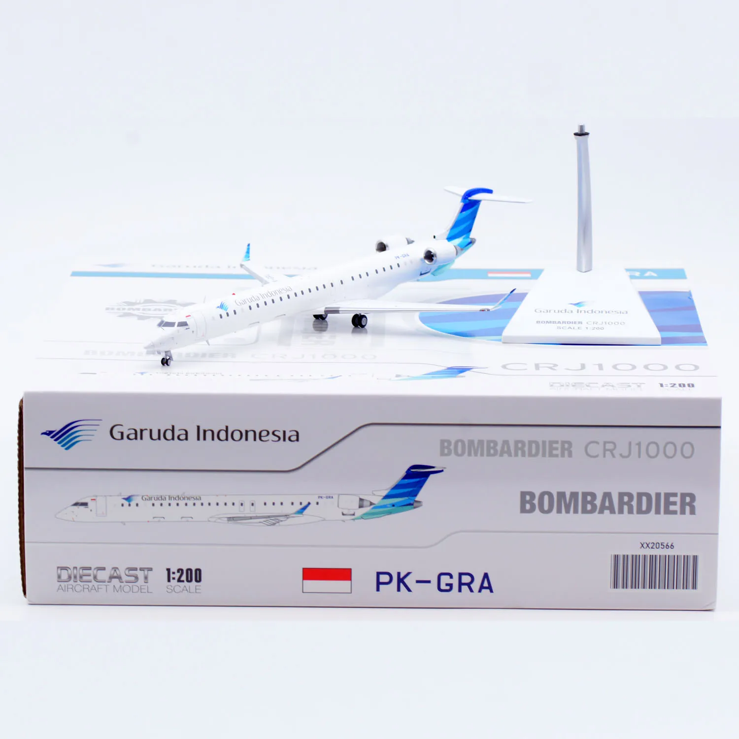 XX20566 Alloy Collectible Plane JC Wings 1:200 Garuda Indonesia Bombardier CRJ-1000 Diecast Aircraft Jet Model PK-GRA
XX20566 Alloy Collectible Plane JC Wings 1:200 Garuda Indonesia Bombardier CRJ-1000 Diecast Aircraft Jet Model PK-GRA