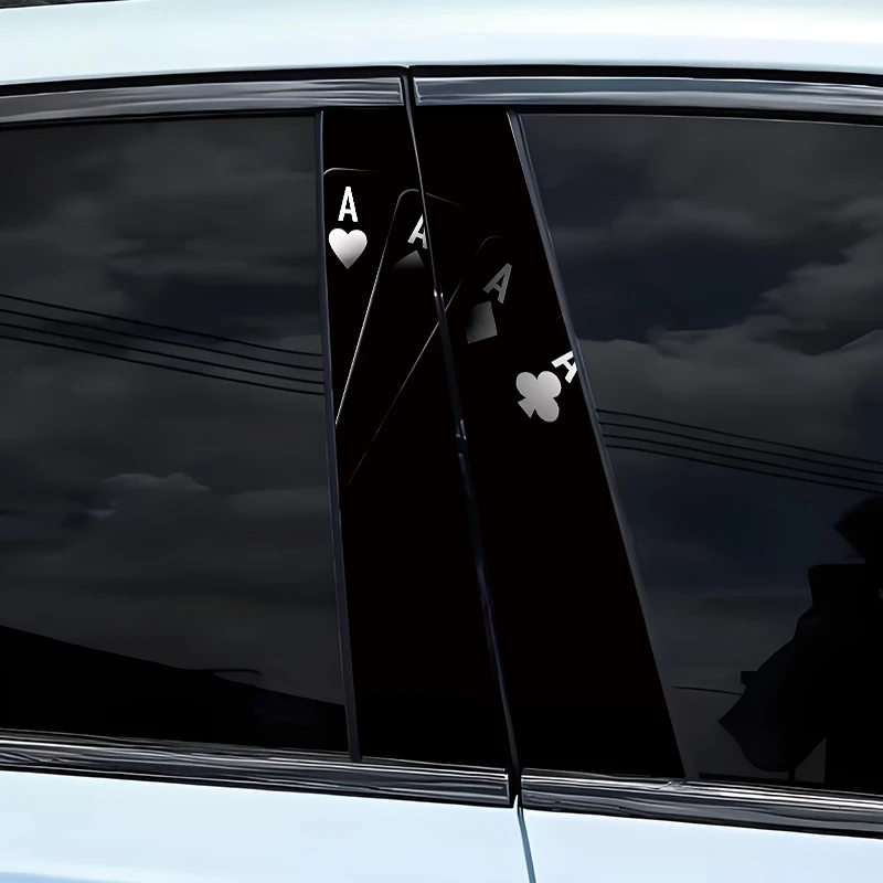 Dark Playing Card A Car B-Pillar Sticker Car Center Pillar Decorative Cover Scratch Waterproof Decal Auto Accessories 50X25CM
Dark Playing Card A Car B-Pillar Sticker Car Center Pillar Decorative Cover Scratch Waterproof Decal Auto Accessories 50X25CM