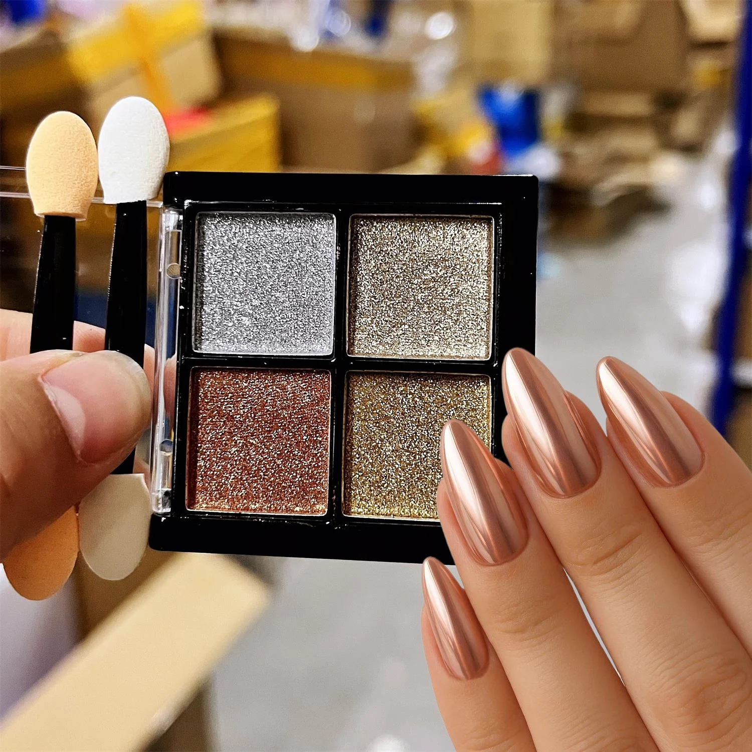 1pc Y2K Champagne Gold Shell Mermaid Powder Solid Titanium Golden Powder Mirror Nail Salon Exclusive Magical Mirror Nail Pigment
1pc Y2K Champagne Gold Shell Mermaid Powder Solid Titanium Golden Powder Mirror Nail Salon Exclusive Magical Mirror Nail Pigment