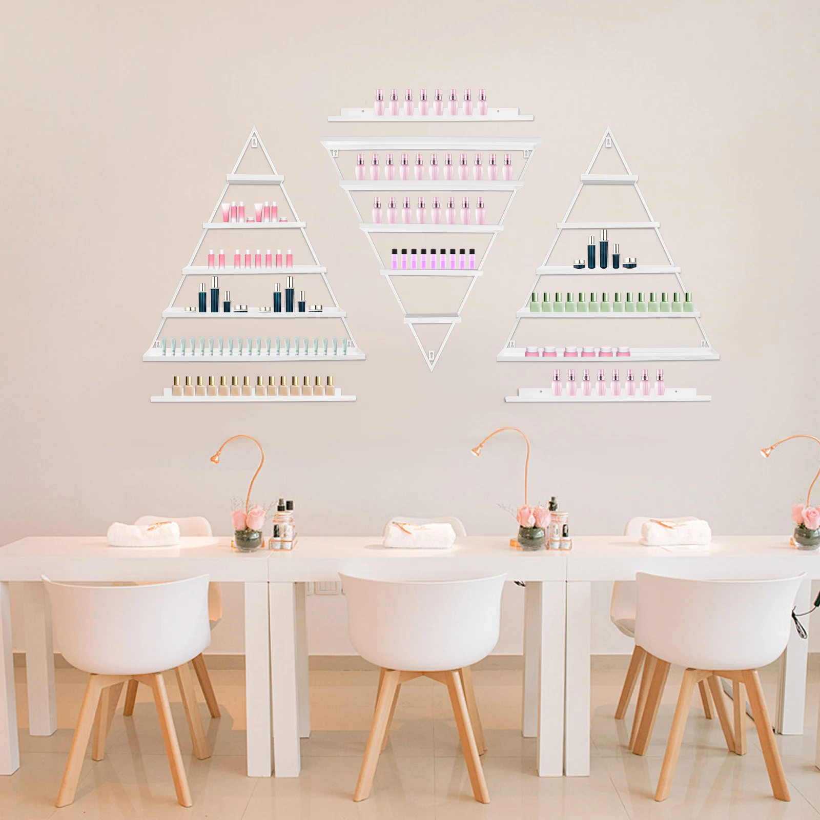 Треугольная подставка для лака для ногтей, 6 шт., идеально подходит для домашнего использования, маникюрных салонов и косметических магазинов для демонстрации средств по макияжу.
Треугольная подставка для лака для ногтей, 6 шт., идеально подходит для домашнего использования, маникюрных салонов и косметических магазинов для демонстрации средств по макияжу.