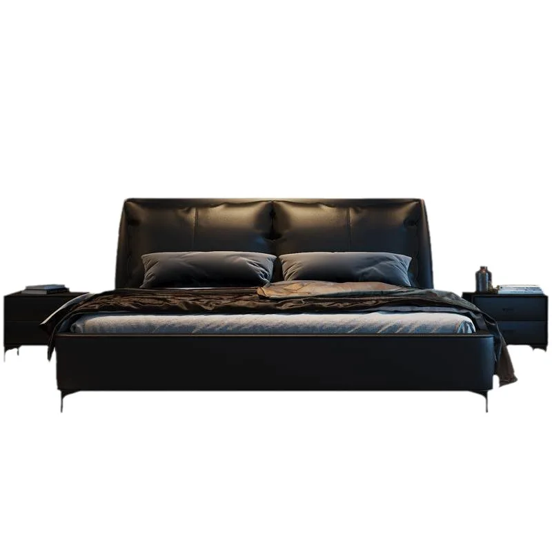 Italian minimalist master bedroom 1.8 leather bed small apartment 1.5 meters modern simple double bed
Italian minimalist master bedroom 1.8 leather bed small apartment 1.5 meters modern simple double bed