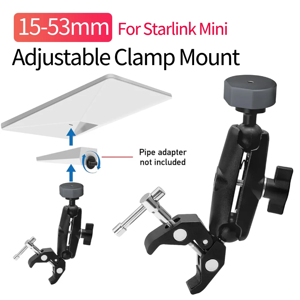 Комплект мини-зажимных кронштейнов Starlink, регулируемое крепление на столб, крепление для автофургона/яхты/кемперы/дорожек
Комплект мини-зажимных кронштейнов Starlink, регулируемое крепление на столб, крепление для автофургона/яхты/кемперы/дорожек
