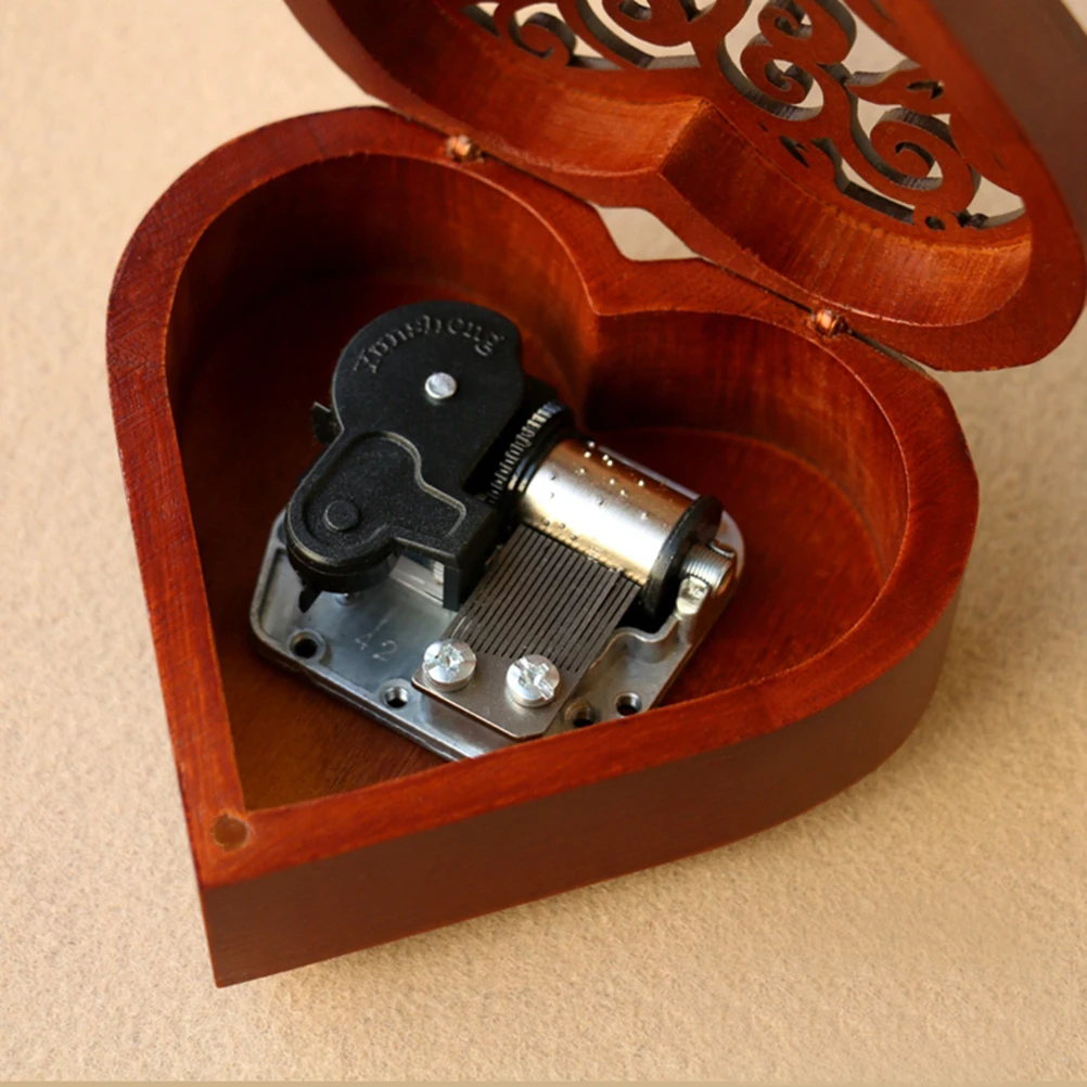1pc Heart Shaped Music Vintage Wooden Wind Up Melody Box Gift For Wedding Anniversary Birthday Christmas Father'S Mother'S Day 
1pc Heart Shaped Music Vintage Wooden Wind Up Melody Box Gift For Wedding Anniversary Birthday Christmas Father'S Mother'S Day