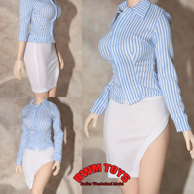 In Stock 1/6 Scale Striped Tight Shirt Ice Silk Elastic Split Skirt Model Clothes For 12'' Female Soldier Action Figure Doll
In Stock 1/6 Scale Striped Tight Shirt Ice Silk Elastic Split Skirt Model Clothes For 12'' Female Soldier Action Figure Doll