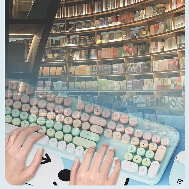 Low Noise Wireless Keyboard Mouse Set Mechanical Tablet Girl Desktop Laptop Comfortable Office Punk Mini Portable Accessorie
Low Noise Wireless Keyboard Mouse Set Mechanical Tablet Girl Desktop Laptop Comfortable Office Punk Mini Portable Accessorie
