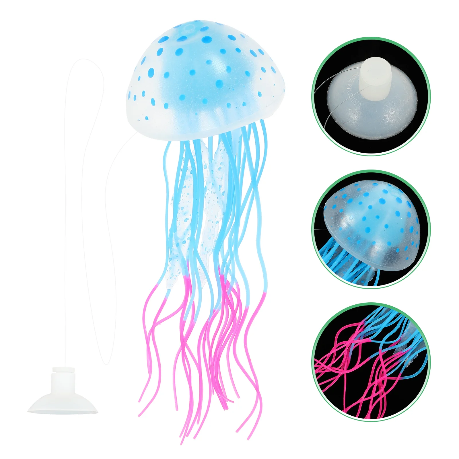 Simulated Jellyfish Decoration Vivid Aquarium nament Wear resistant Silica Gel Glowing Decor Fake Jellyfish Tank
Simulated Jellyfish Decoration Vivid Aquarium nament Wear resistant Silica Gel Glowing Decor Fake Jellyfish Tank