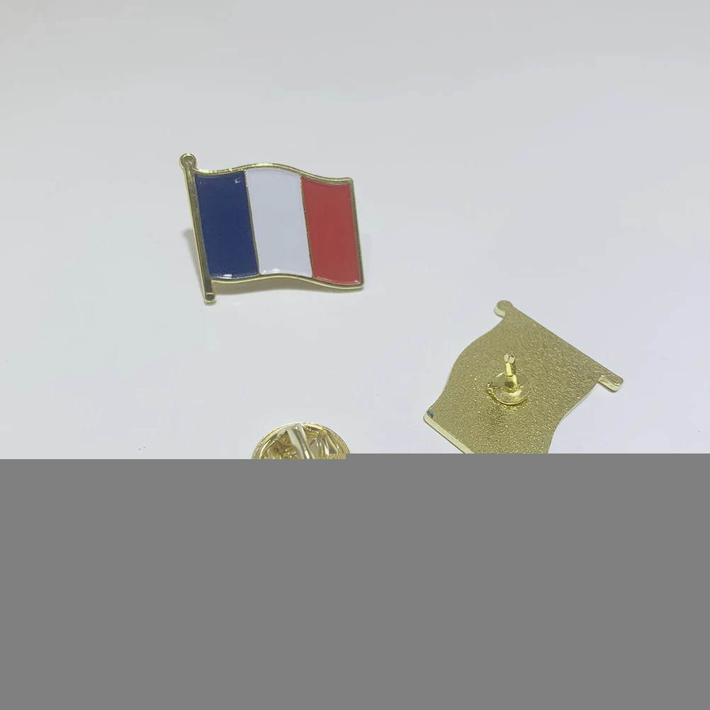 Iron Lapel Durable French Flag Brooch for Women Party Gathering Enamel Finish Badge Button French Pin Pin Holder
Iron Lapel Durable French Flag Brooch for Women Party Gathering Enamel Finish Badge Button French Pin Pin Holder