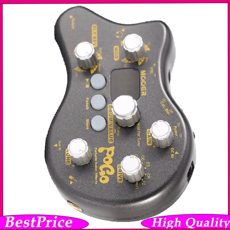 MOOER PE50 Pogo Black Guitar Multi Effects Pedal Processor Portable Guitar Pedal 15 Effect Types 40 Drum Rhythms Tuning Function
MOOER PE50 Pogo Black Guitar Multi Effects Pedal Processor Portable Guitar Pedal 15 Effect Types 40 Drum Rhythms Tuning Function