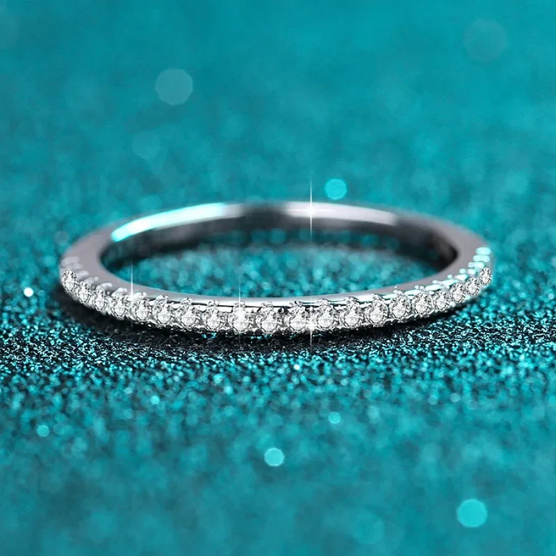 S925 Sterling Silver Ring Women's Mosang Stone Ring Set Ring Fashion Layered Wedding Jewelry Wholesale
S925 Sterling Silver Ring Women's Mosang Stone Ring Set Ring Fashion Layered Wedding Jewelry Wholesale