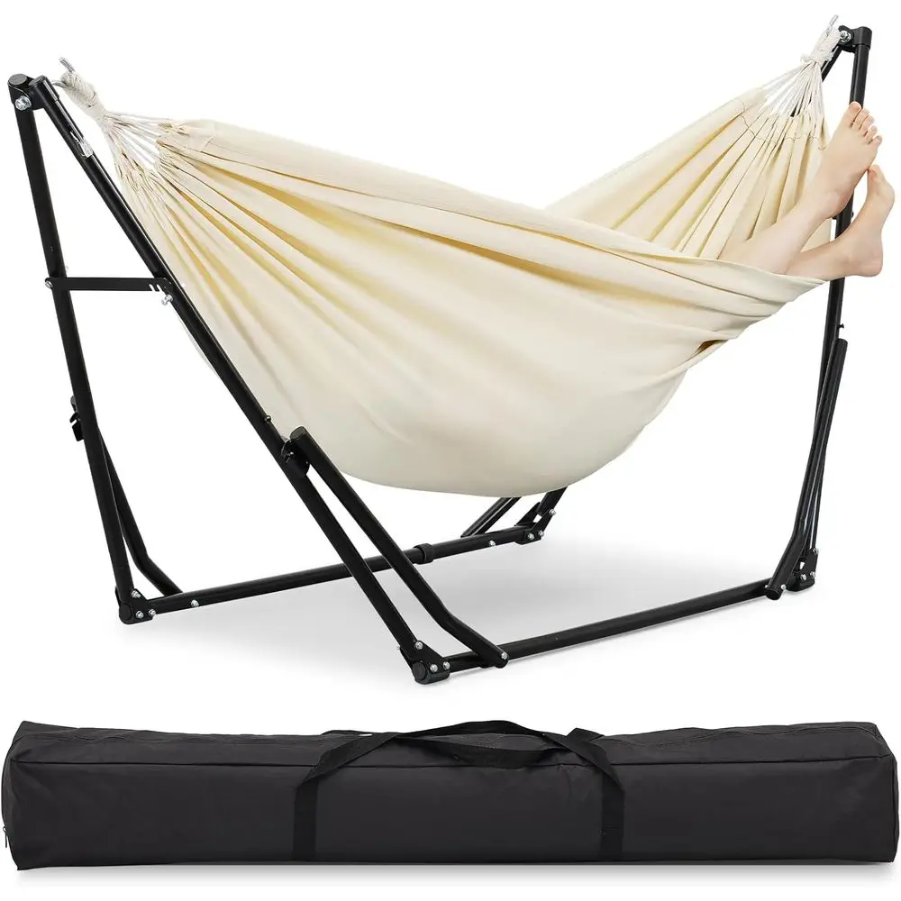 2 in 1 Hammock with Stand, Outdoor Hammock Swing Chair with Portable Heavy Duty Stand, Multi-unctional Hammock Stand 480 lbs Wei
2 in 1 Hammock with Stand, Outdoor Hammock Swing Chair with Portable Heavy Duty Stand, Multi-unctional Hammock Stand 480 lbs Wei