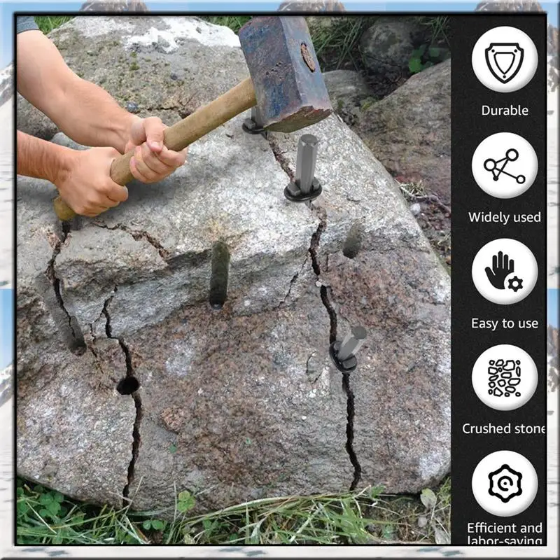 AA46 Stone Splitter Forgranite/Marble Separator Hand Tool Rock Breaking Tools Stone Splitter Wedge
AA46 Stone Splitter Forgranite/Marble Separator Hand Tool Rock Breaking Tools Stone Splitter Wedge