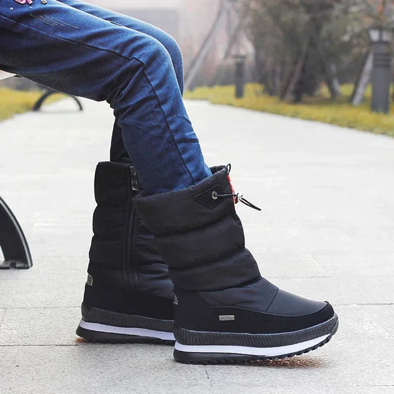 Winter Shoes Warm Plush Mid-calf Boots Waterproof Rubber Non-slip Platform Snow Boots Female Plus Size 42 White Women
Winter Shoes Warm Plush Mid-calf Boots Waterproof Rubber Non-slip Platform Snow Boots Female Plus Size 42 White Women