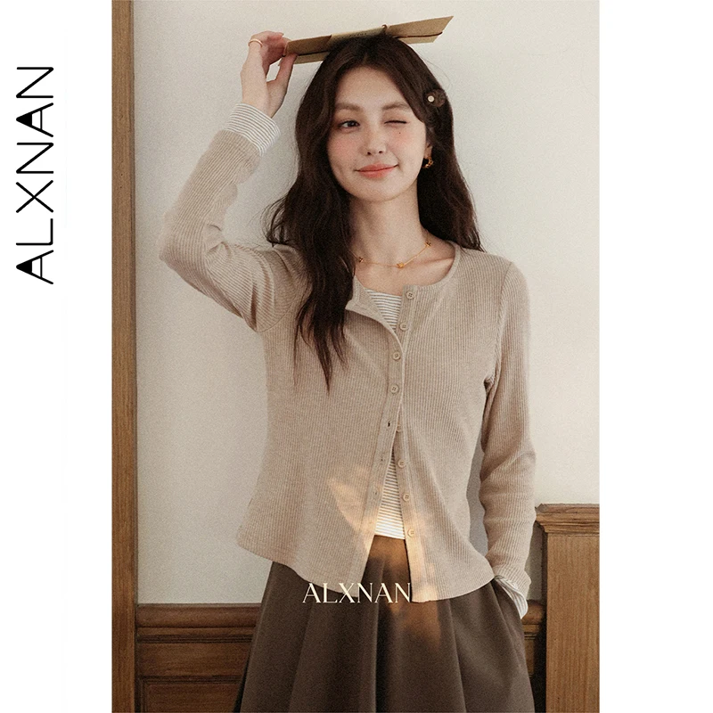 ALXNAN женский пуловер овсяный искусственный двухсекционный вязаный свитер, тренд осени 202, повседневные облегающие топы с длинными рукавами L57265
ALXNAN женский пуловер овсяный искусственный двухсекционный вязаный свитер, тренд осени 202, повседневные облегающие топы с длинными рукавами L57265