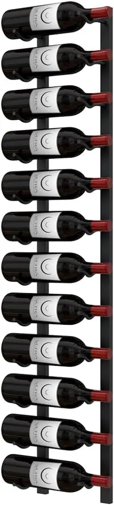 Ultra Wine Racks E-Series Wall Mounted Wine Rack – Black Metal, 4 ft Single Depth (12 Bottles)
Ultra Wine Racks E-Series Wall Mounted Wine Rack – Black Metal, 4 ft Single Depth (12 Bottles)