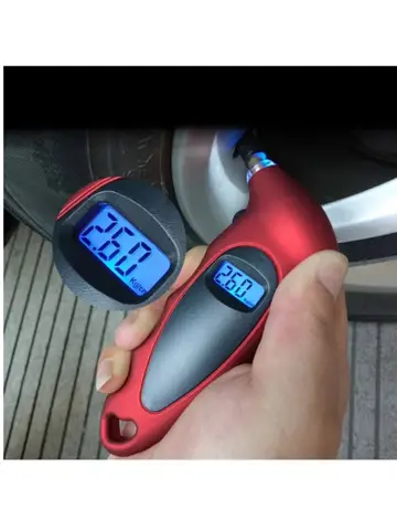 Pneumatic air pressure gauge Backlight High-precision Digital Tire Pressure Monitoring Car Tyre Air Pressure GaugeMeterLCDscreen