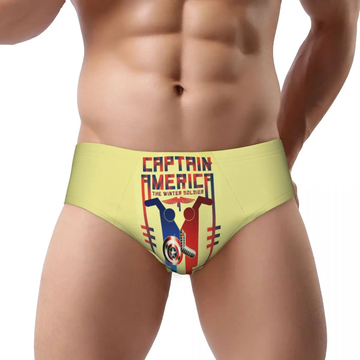Custom Men's Superhero Panties Underwear Male Stretch Captain America Briefs Underpants
Custom Men's Superhero Panties Underwear Male Stretch Captain America Briefs Underpants