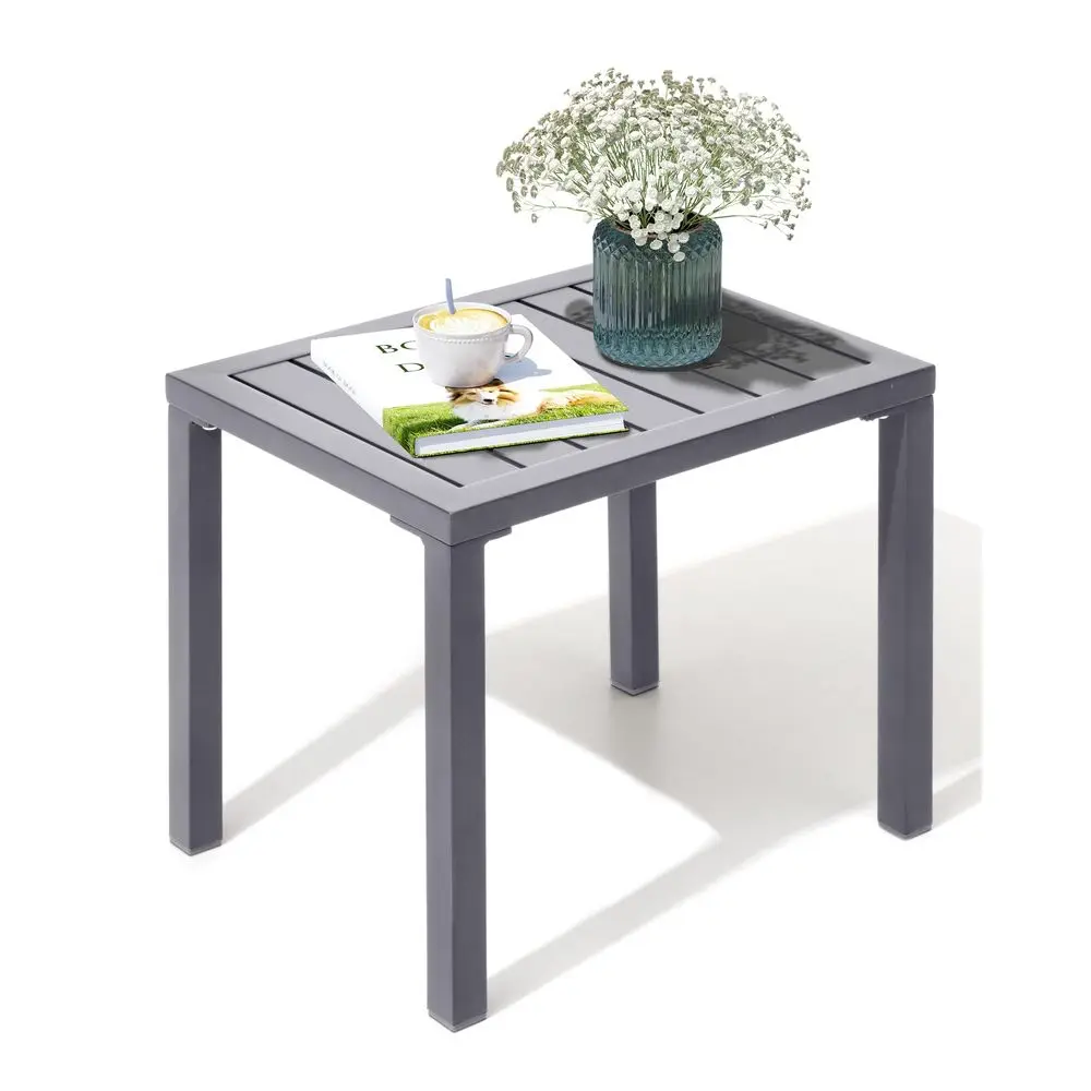 Outdoor Side Table,Aluminum Rectangular Side End Table, Small Patio Coffee Bistro Table for Outdoor Indoor
Outdoor Side Table,Aluminum Rectangular Side End Table, Small Patio Coffee Bistro Table for Outdoor Indoor