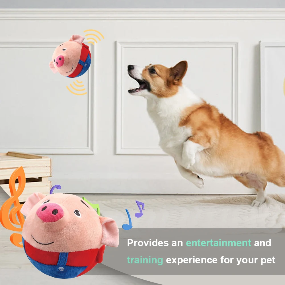 Plush Automatic Bouncing Toys Bite Resistant Funny Interactive Squeaky Toys Self-Moving Chewable for Small Medium Dogs
Plush Automatic Bouncing Toys Bite Resistant Funny Interactive Squeaky Toys Self-Moving Chewable for Small Medium Dogs