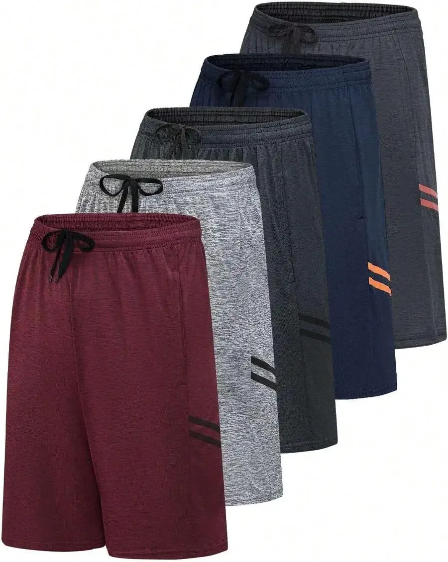 Mens 5 Pack 9 Inch Dry Fit Shorts Athletic Gym Workout Basketball Running Casual Lounge With Pockets
Mens 5 Pack 9 Inch Dry Fit Shorts Athletic Gym Workout Basketball Running Casual Lounge With Pockets