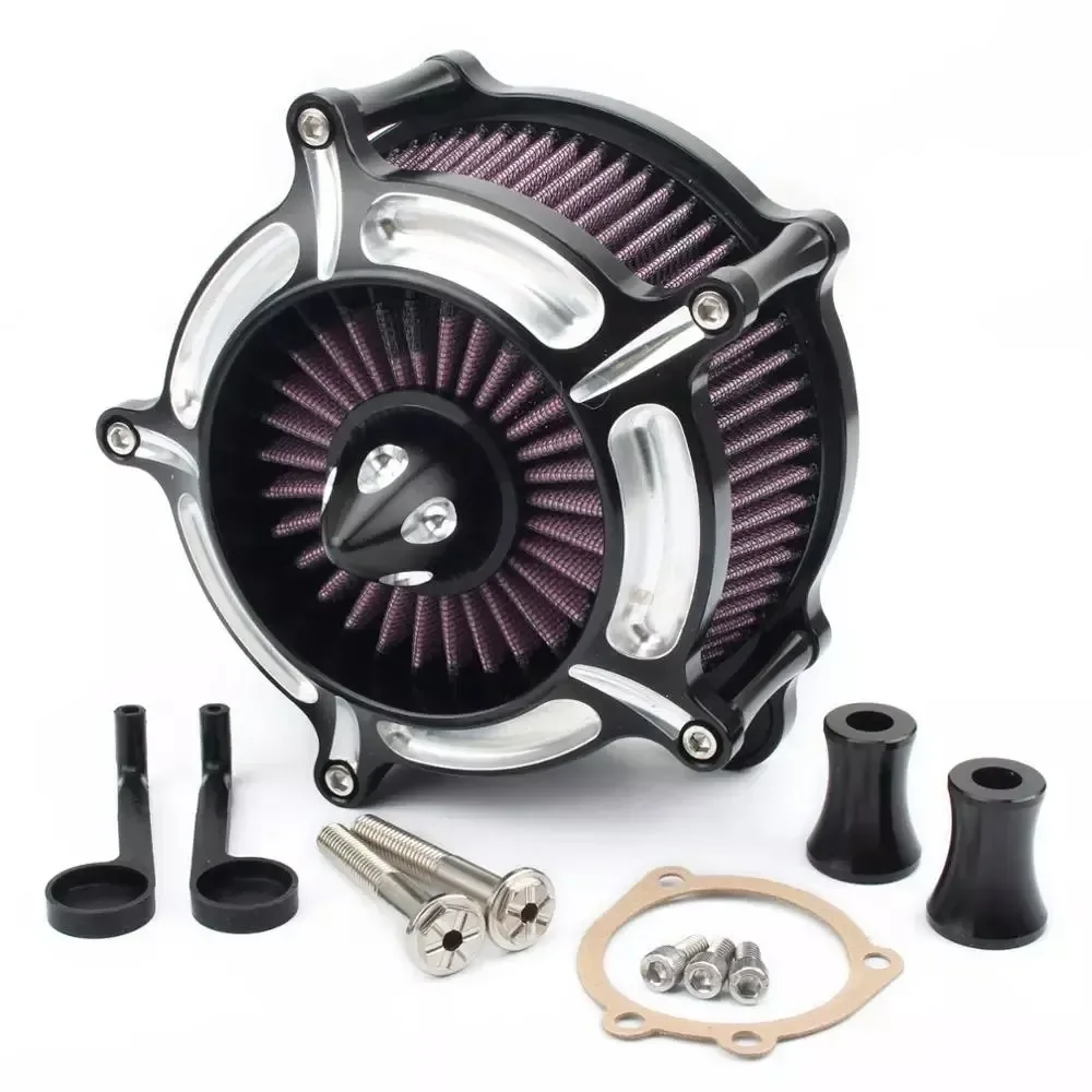 CNC Turbine Spike Air Cleaner Intake Filter for Harley touring CVO Street Bob Ultra Electra glide Road King Softail Dyna X48 72
CNC Turbine Spike Air Cleaner Intake Filter for Harley touring CVO Street Bob Ultra Electra glide Road King Softail Dyna X48 72