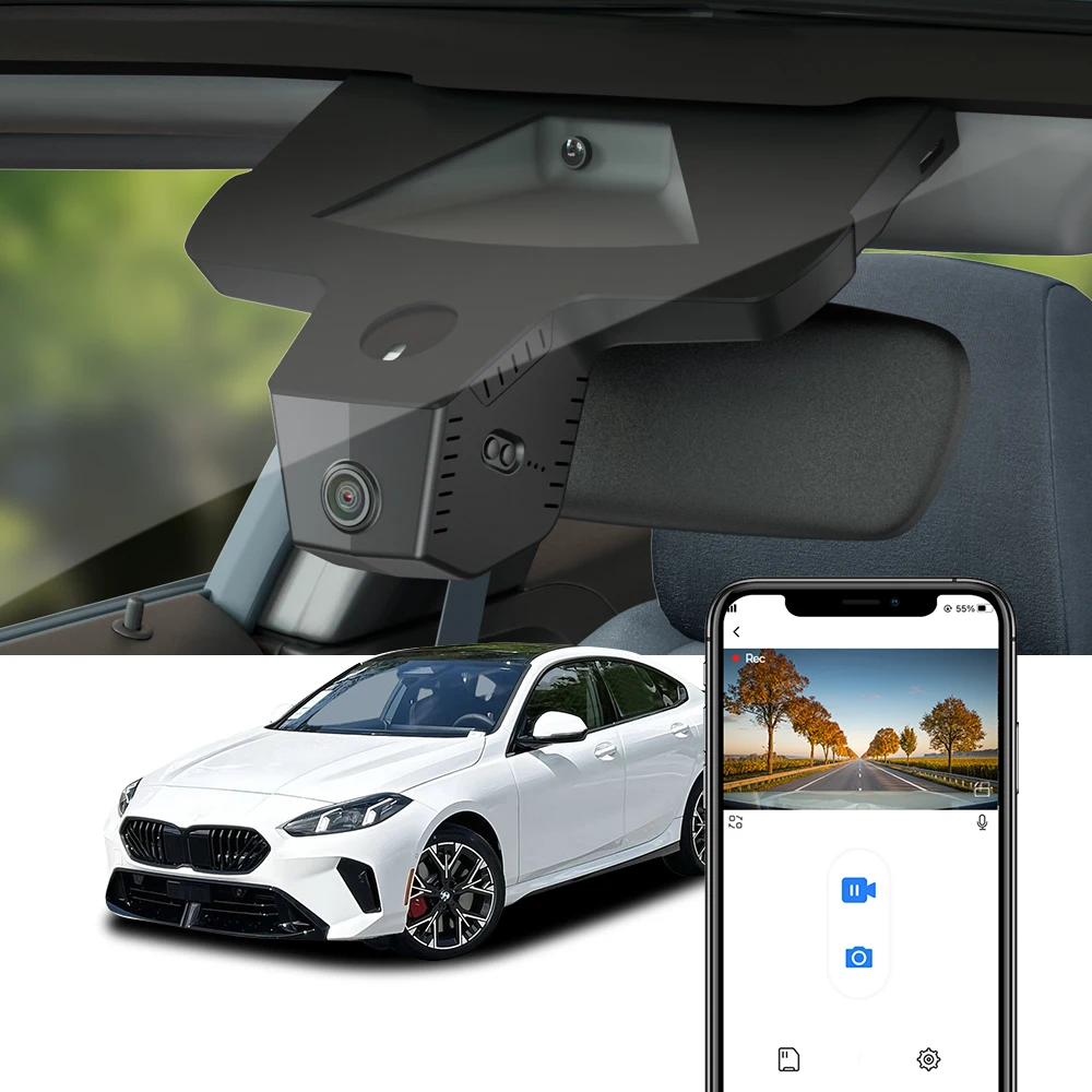 Fitcamx 4K Dash Cam for BMW 2 Series Gran Coupe F44 F74 2021-2026 & & Active Tourer U06 2023-2025, Car Camera with WiFi G-sensor
Fitcamx 4K Dash Cam for BMW 2 Series Gran Coupe F44 F74 2021-2026 & & Active Tourer U06 2023-2025, Car Camera with WiFi G-sensor