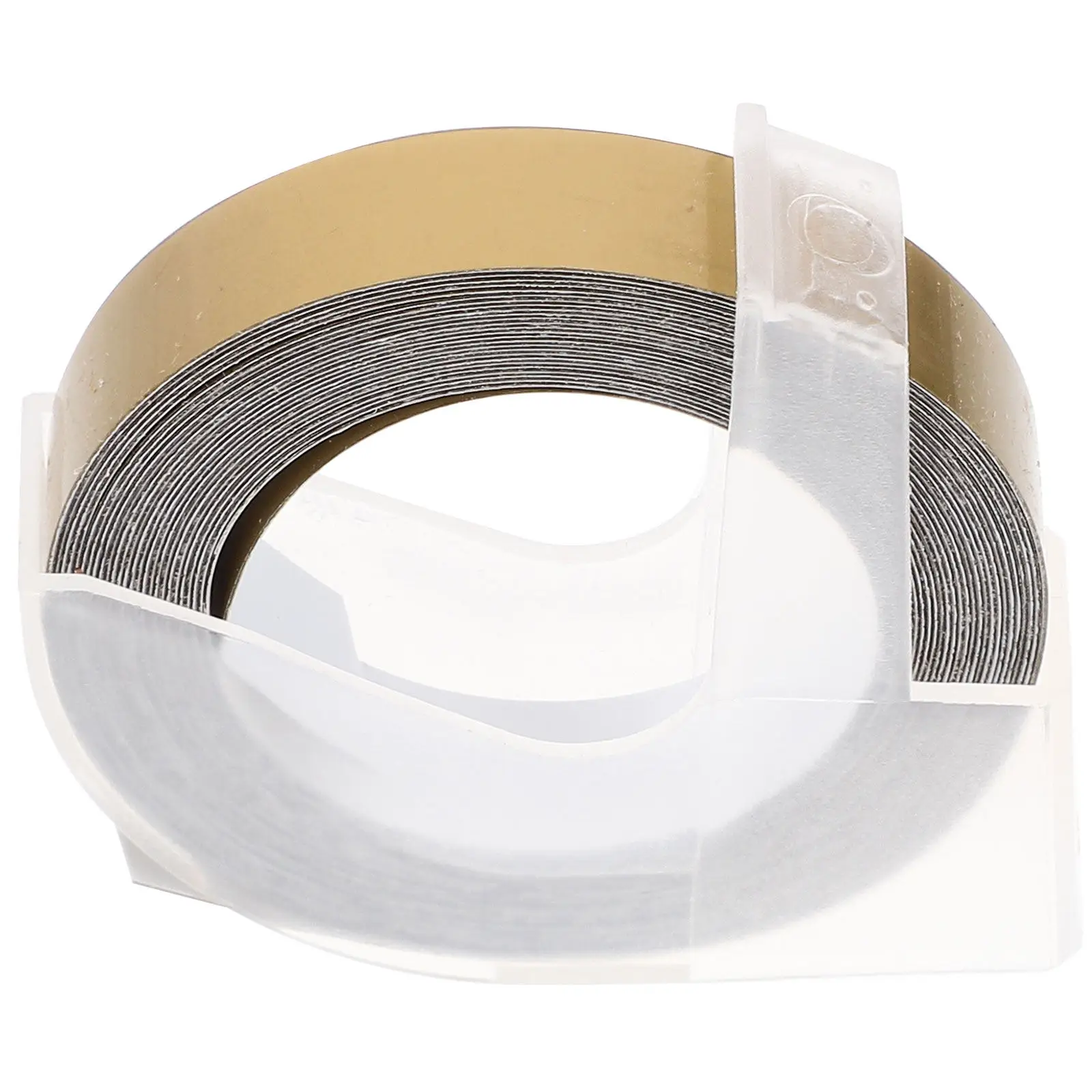 Embossed Label Tapes Roll for Manual Label Maker 3D Embossing Effect Strong Adhesive Reusable Blank Labels for Bottles Plants