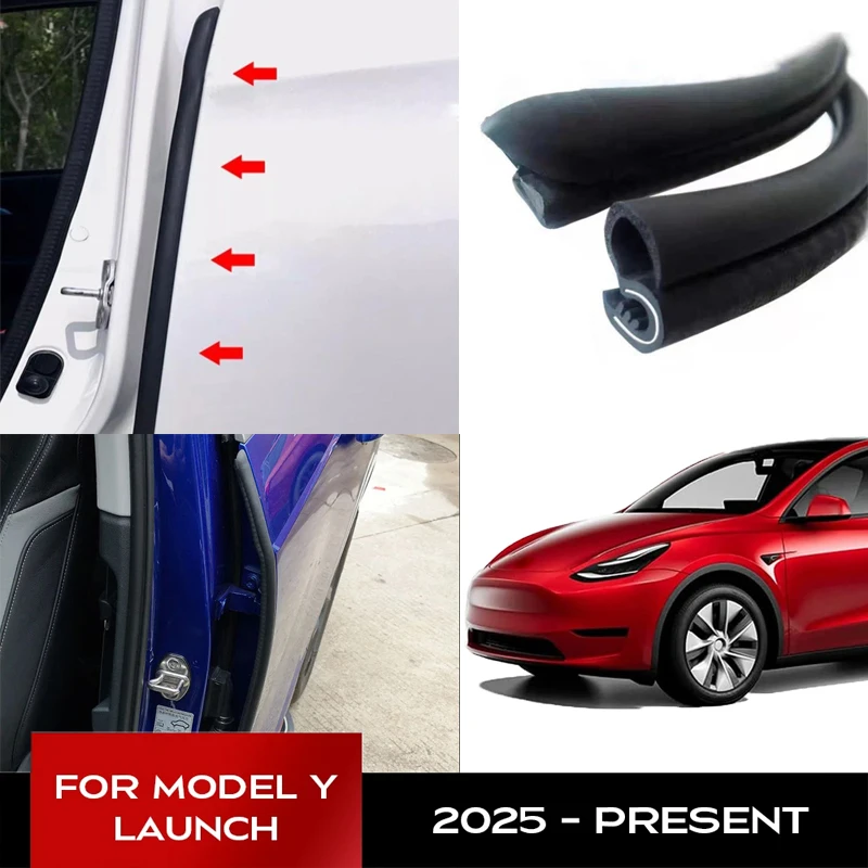 Car Door Seal Strip for Tesla Model Y Juniper Model 3 Highland 2025 Front and Rear Door Waterproof Rubber Noise Reduction Part
Car Door Seal Strip for Tesla Model Y Juniper Model 3 Highland 2025 Front and Rear Door Waterproof Rubber Noise Reduction Part