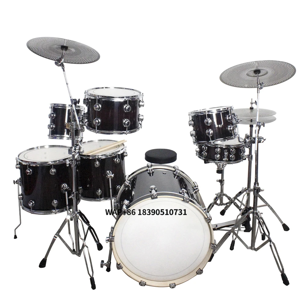 HUASHENG Musical Professional Adult Jazz Drum Set 7 Piece Drum Set 3 Cymbals Best-Selling Percussion Instrument
HUASHENG Musical Professional Adult Jazz Drum Set 7 Piece Drum Set 3 Cymbals Best-Selling Percussion Instrument