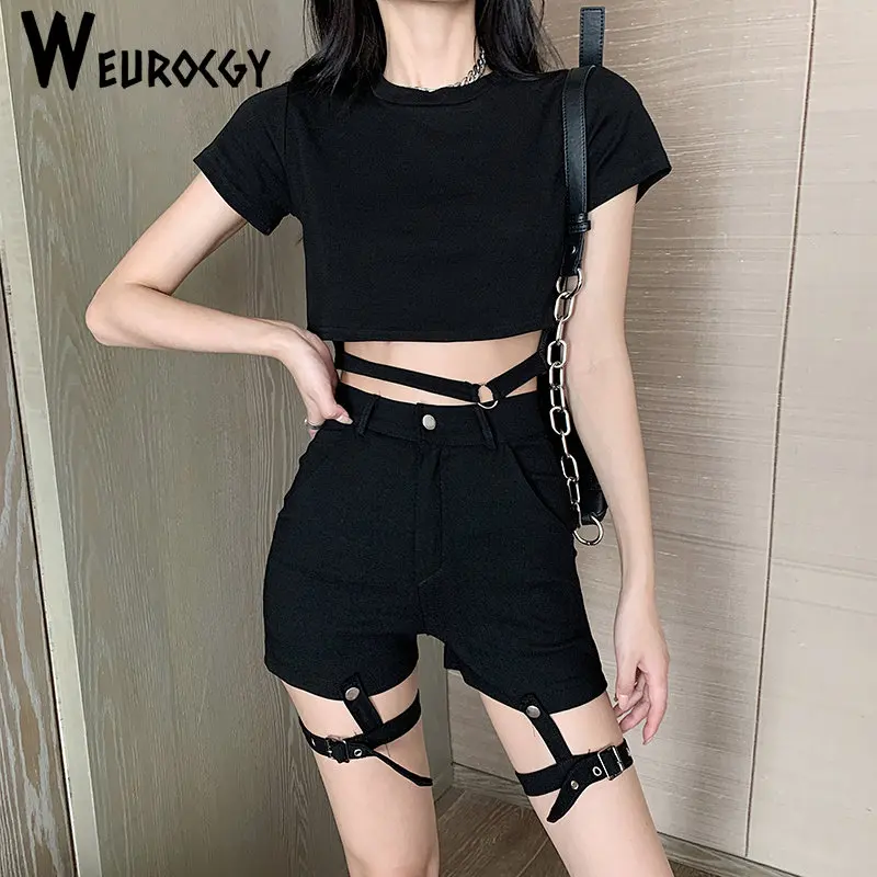 2023 New Harajuku Vintage Women Goth Punk Shorts Solid Color Belt Patchwork High Waist Gothic Style Spring Ladies Shorts sets
2023 New Harajuku Vintage Women Goth Punk Shorts Solid Color Belt Patchwork High Waist Gothic Style Spring Ladies Shorts sets
