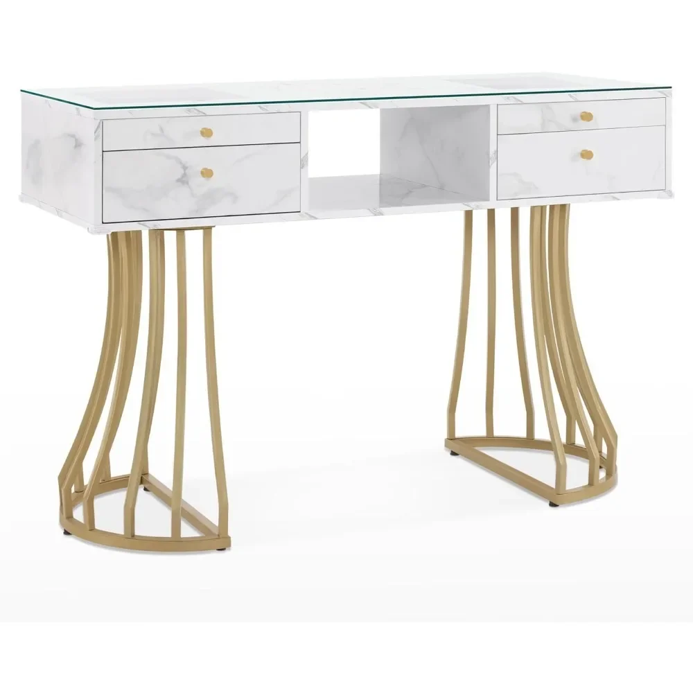 Simple&Storage Manicure Table with Glass, Marbling Textured Salon Nail Tech Desk, Acetone Resistant Stylist Equipment
Simple&Storage Manicure Table with Glass, Marbling Textured Salon Nail Tech Desk, Acetone Resistant Stylist Equipment