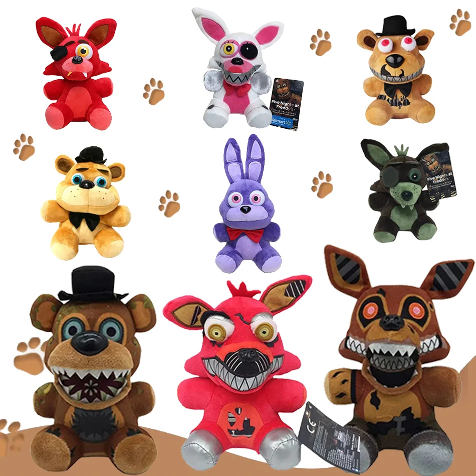 Hot-Selling 9pcs Five Nights at Freddy's Plush Dolls Soft Stuffed Plush Toys Surprise Plush Gifts for Kids Ideal New Year Gift
Hot-Selling 9pcs Five Nights at Freddy's Plush Dolls Soft Stuffed Plush Toys Surprise Plush Gifts for Kids Ideal New Year Gift