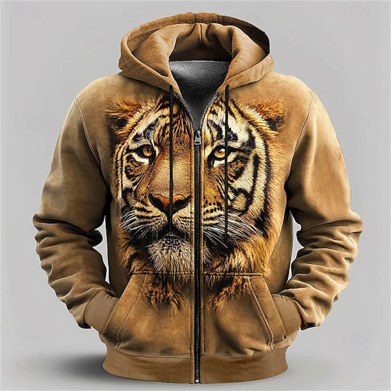 Funny 3D Tiger Pattern Men's Hoodies Autumn and Winter Casual Y2k Zip Up Hoodie Fashion Oversized Sweatshirts Hip Hop Trend Tops
Funny 3D Tiger Pattern Men's Hoodies Autumn and Winter Casual Y2k Zip Up Hoodie Fashion Oversized Sweatshirts Hip Hop Trend Tops