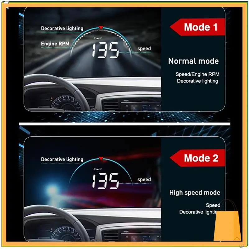 Trending Smart Digital Car HUD Windshield Projector OBD Speedometer With Water Temp And Voltage Monitoring Functions
Trending Smart Digital Car HUD Windshield Projector OBD Speedometer With Water Temp And Voltage Monitoring Functions