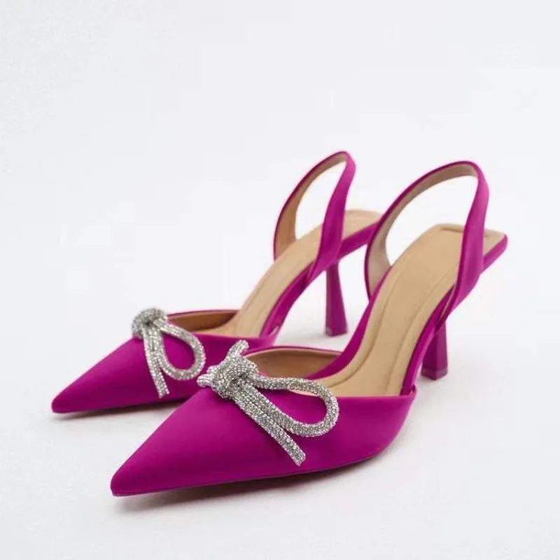 2025 Spring/Summer New Women Shoes Blue Water Diamond Butterfly Dew Heel High Heel Muller Shoes Pointed Back with Sandals Women
2025 Spring/Summer New Women Shoes Blue Water Diamond Butterfly Dew Heel High Heel Muller Shoes Pointed Back with Sandals Women