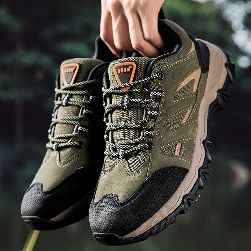 Hiking Shoes Men Casual Sneakers Leather Waterproof Outdoor Mountain Climbing Shoes Anti Slip Wearable Cross-country Sport Shoes
Hiking Shoes Men Casual Sneakers Leather Waterproof Outdoor Mountain Climbing Shoes Anti Slip Wearable Cross-country Sport Shoes