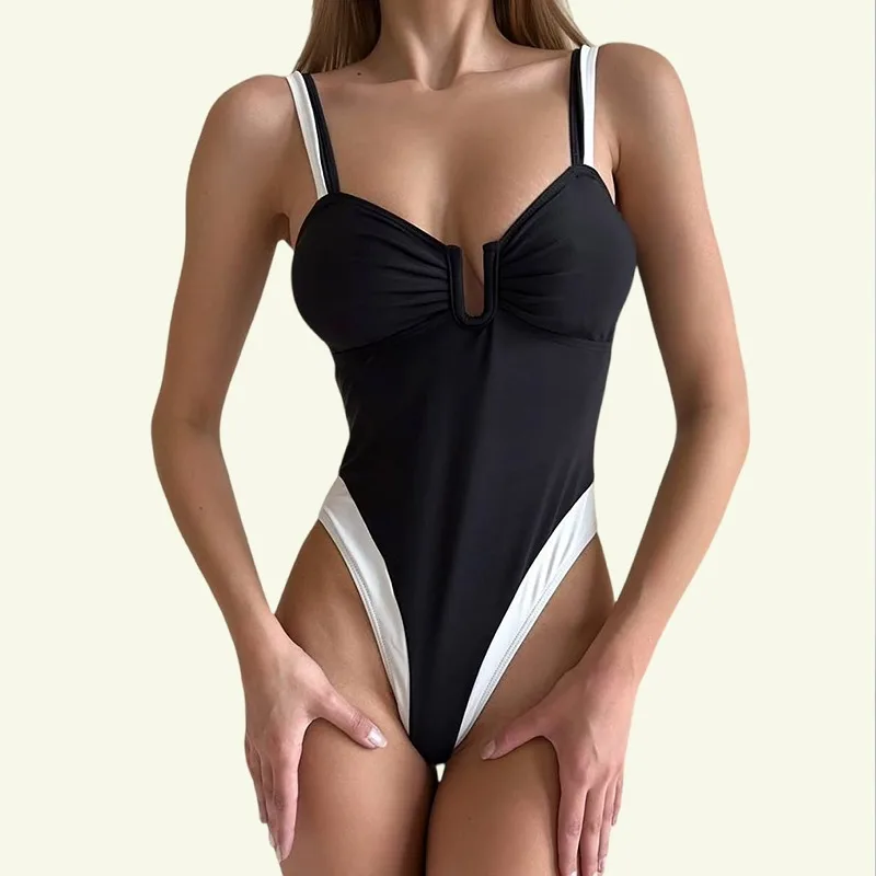 Toucheart Erotic Bodysuit Women Casual One-piece Swimsuit with Contrasting Color Push-up and Body-shaping All-in-one Sexy U-neck
Toucheart Erotic Bodysuit Women Casual One-piece Swimsuit with Contrasting Color Push-up and Body-shaping All-in-one Sexy U-neck