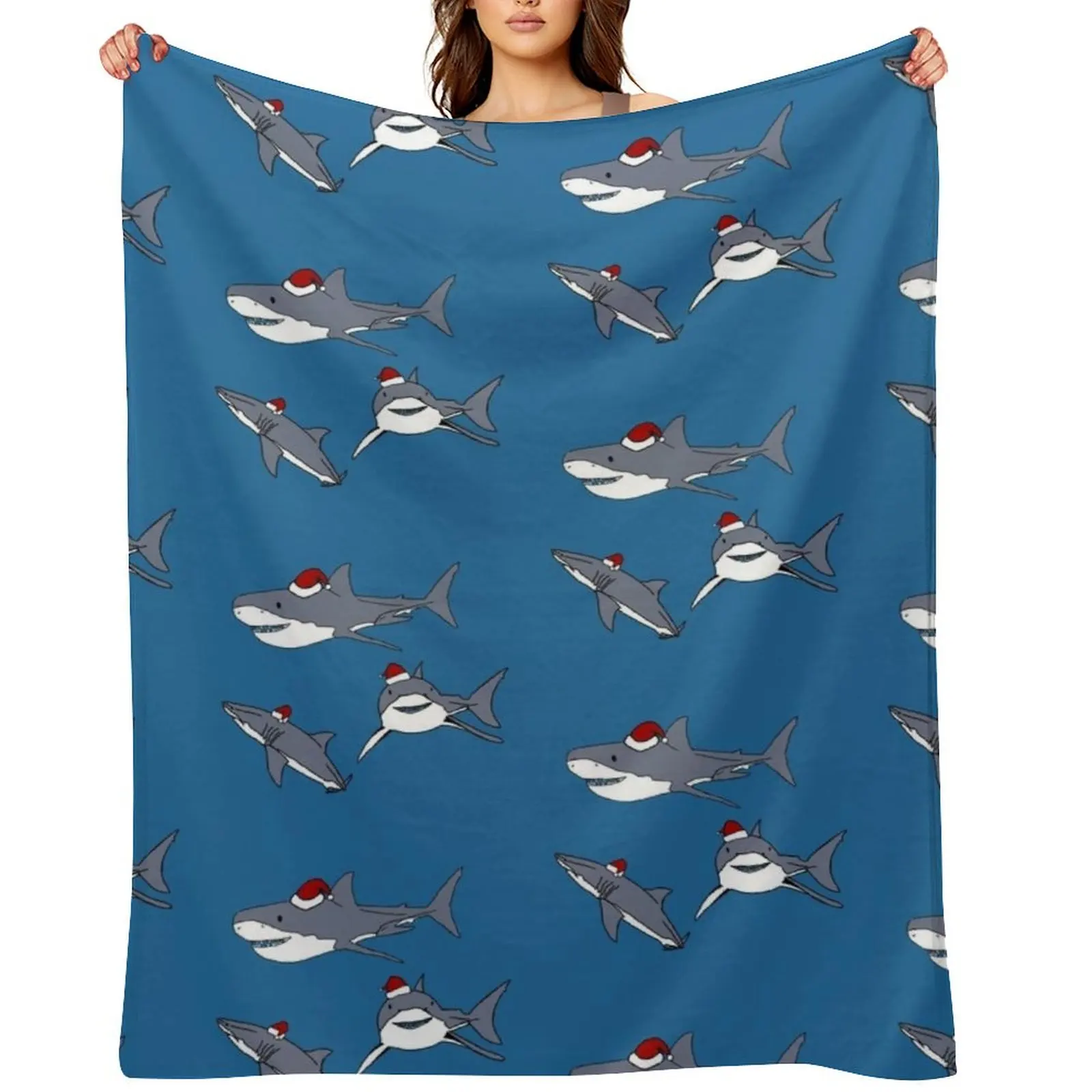 Christmas Sharks Throw Blanket Decorative Sofa Luxury St Blankets For Baby decorative Blankets
Christmas Sharks Throw Blanket Decorative Sofa Luxury St Blankets For Baby decorative Blankets