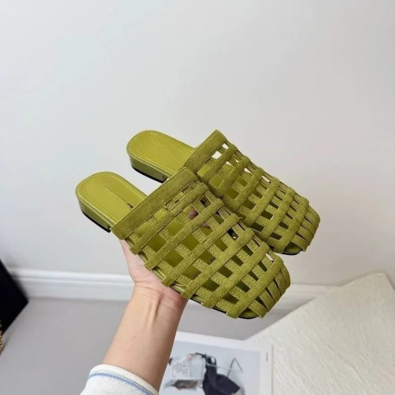 Woven Cutout Wear Baotou Slippers Women's 2026 Summer New Versatile Block Heel Square Toe Sandals
Woven Cutout Wear Baotou Slippers Women's 2026 Summer New Versatile Block Heel Square Toe Sandals