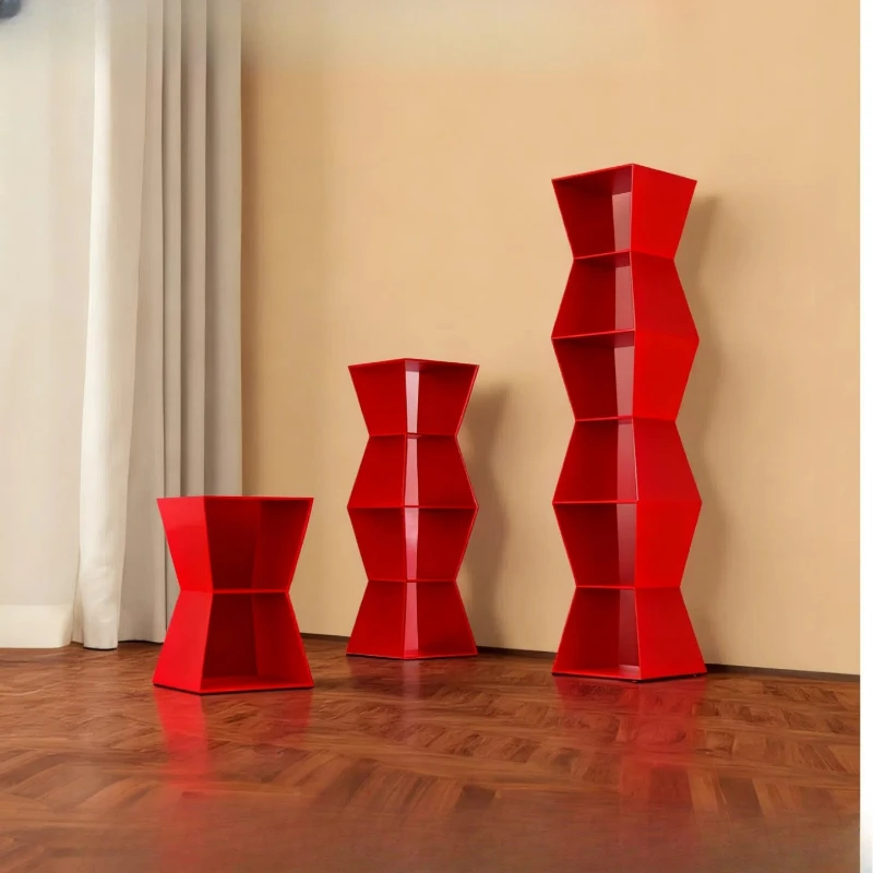 Painted bookcase Art decorative cabinet Solid wood counter shelf Modern simple ornament rack
Painted bookcase Art decorative cabinet Solid wood counter shelf Modern simple ornament rack