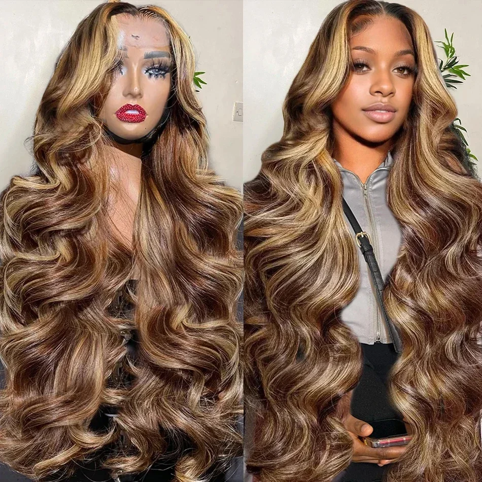 Highlight Wig 100% Human Hair Body Wave Brown Lace Front Wig Honey Blonde Colored Wigs 34 Inch 13x6 Lace Frontal Wig Pre Plucked
Highlight Wig 100% Human Hair Body Wave Brown Lace Front Wig Honey Blonde Colored Wigs 34 Inch 13x6 Lace Frontal Wig Pre Plucked