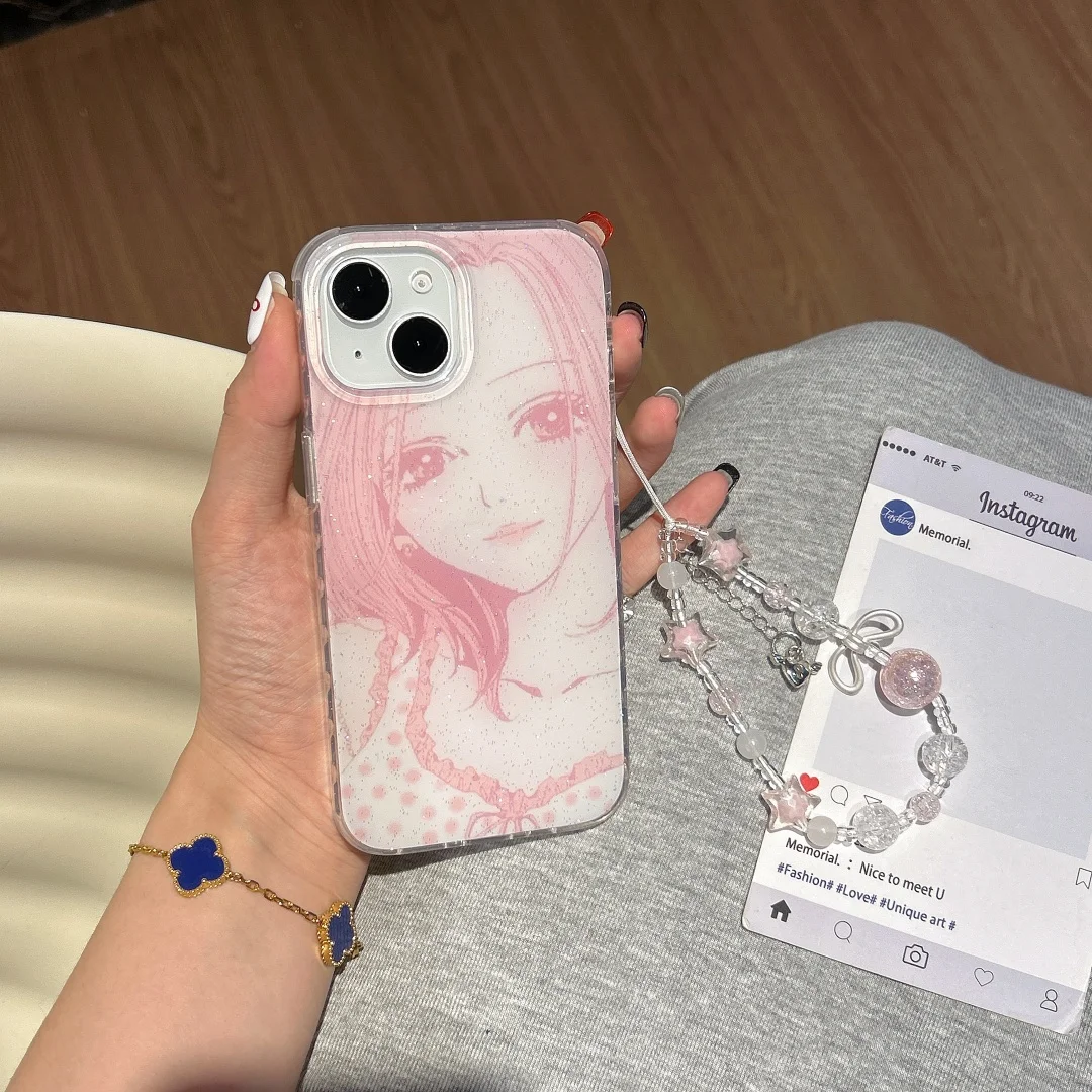 Japan Korean Cute Cartoon Anime Harajuku Girl kawaii Phone Lanyard Case For iPhone 16 15 14 Plus 13 Pro Max 15Pro 14Pro Cover
Japan Korean Cute Cartoon Anime Harajuku Girl kawaii Phone Lanyard Case For iPhone 16 15 14 Plus 13 Pro Max 15Pro 14Pro Cover