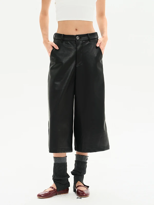 Бренд MIMBLANCHE: Новые осенне-зимние кожаные брюки 7/8 длины, с высокой талией, прямые, повседневные, для женщин
Бренд MIMBLANCHE: Новые осенне-зимние кожаные брюки 7/8 длины, с высокой талией, прямые, повседневные, для женщин