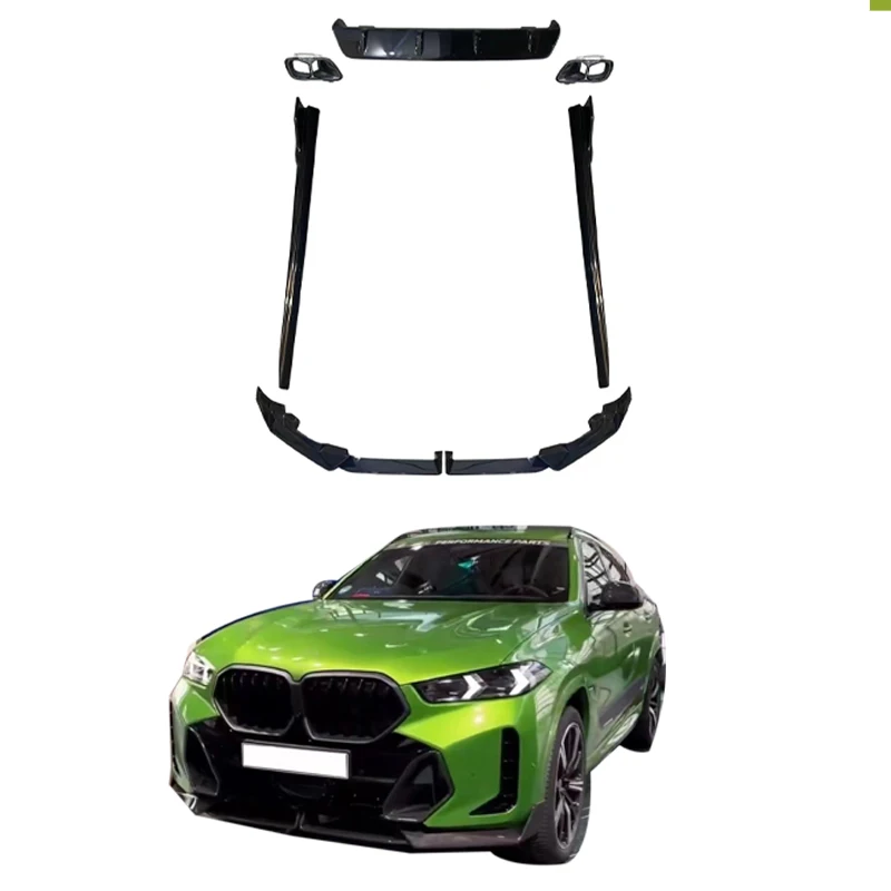 STLF2023 BM X6 G06 MP Style Bodykit Black Lip Front Bumper Splitters and Corner Lips LCI MT Upgrade for G06 MP Body Parts
STLF2023 BM X6 G06 MP Style Bodykit Black Lip Front Bumper Splitters and Corner Lips LCI MT Upgrade for G06 MP Body Parts