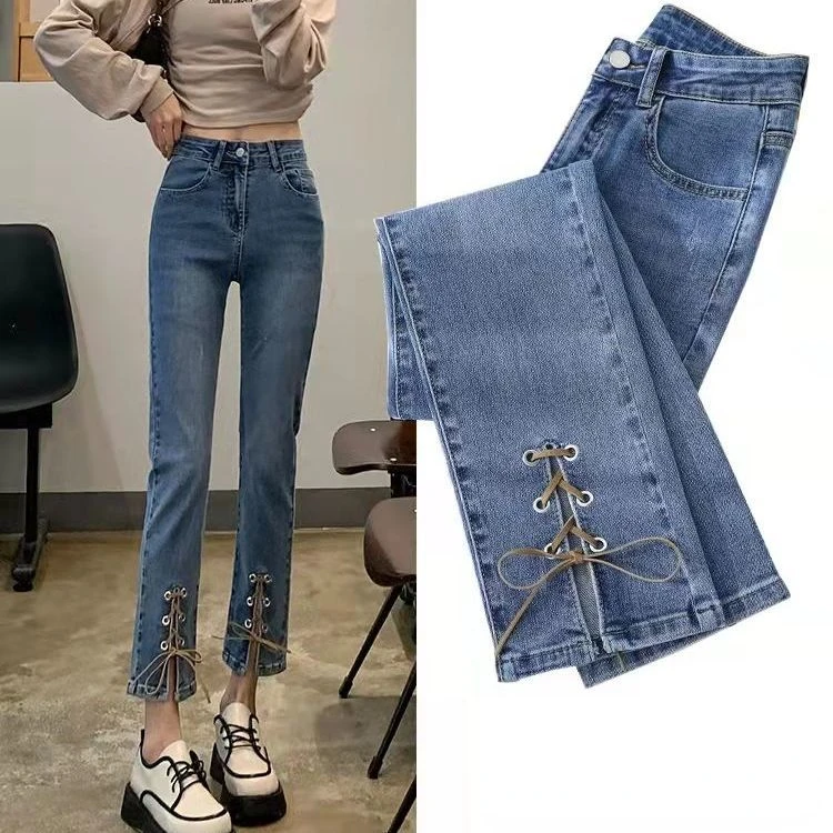 Korean Fashion Skinny Pant Women High Waist Stretch Jeans Pants Pencil Capris Streetwear Hip Lift Denim Legging Trousers A489
Korean Fashion Skinny Pant Women High Waist Stretch Jeans Pants Pencil Capris Streetwear Hip Lift Denim Legging Trousers A489