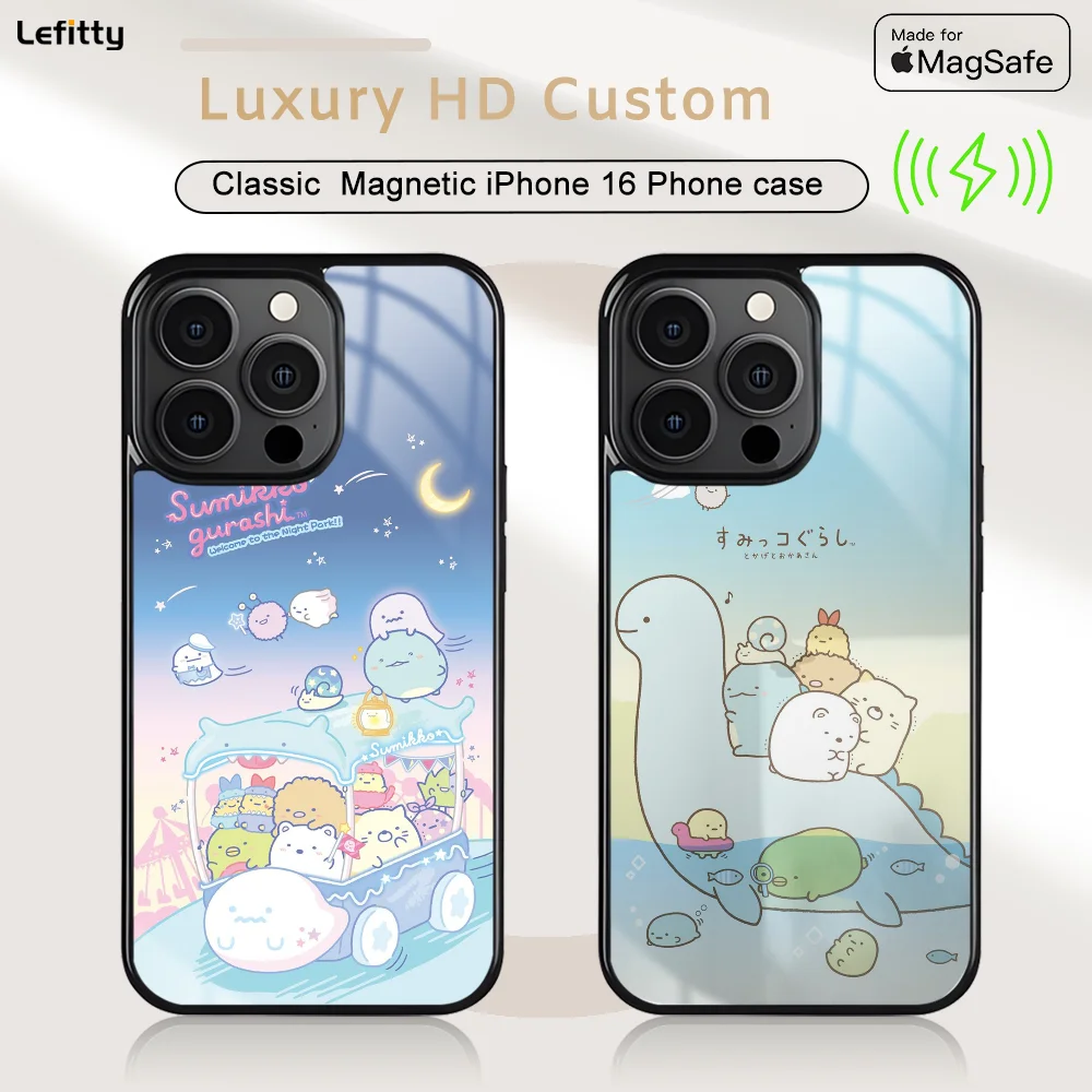 Cute S-Sumikko G-Gurashi Phone Case For iPhone 16 15 14 13 12 11 Pro Max Plus Mini Magnetic Magsafe Wireless Charging Cover
Cute S-Sumikko G-Gurashi Phone Case For iPhone 16 15 14 13 12 11 Pro Max Plus Mini Magnetic Magsafe Wireless Charging Cover