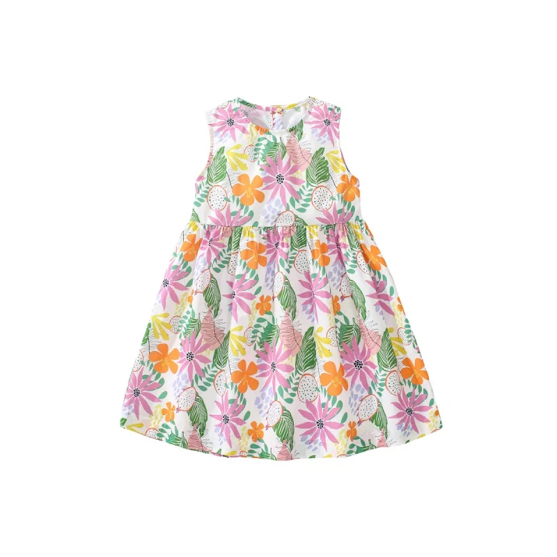 Style Girls' Dress Summer Sleeveless Cotton Children's Princess Dress Girls' SkirtsBaist
Style Girls' Dress Summer Sleeveless Cotton Children's Princess Dress Girls' SkirtsBaist