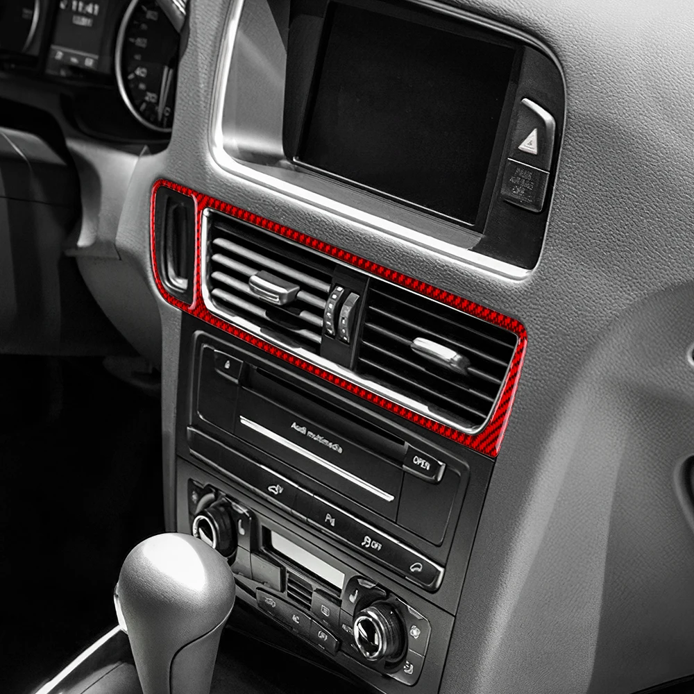 For Audi Q5 2009-2016 Carbon Fiber Car Styling Center Console Air Outlet Vent Frame Cover Trim Accessories Upgrade
For Audi Q5 2009-2016 Carbon Fiber Car Styling Center Console Air Outlet Vent Frame Cover Trim Accessories Upgrade